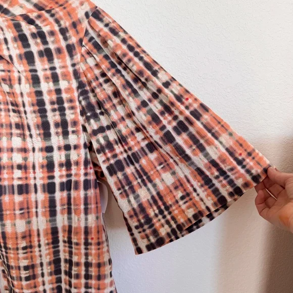 NWT Joie Lyell Twist Top Short Sleeve - Pink/Multi, Size S - Picture 4 of 13